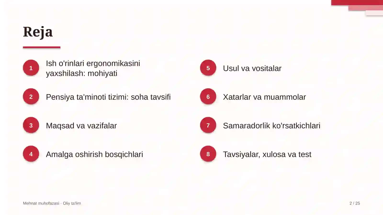 pensiya ta'minoti tizimida ish o'rinlari ergonomikasini yaxshilash 7322 2