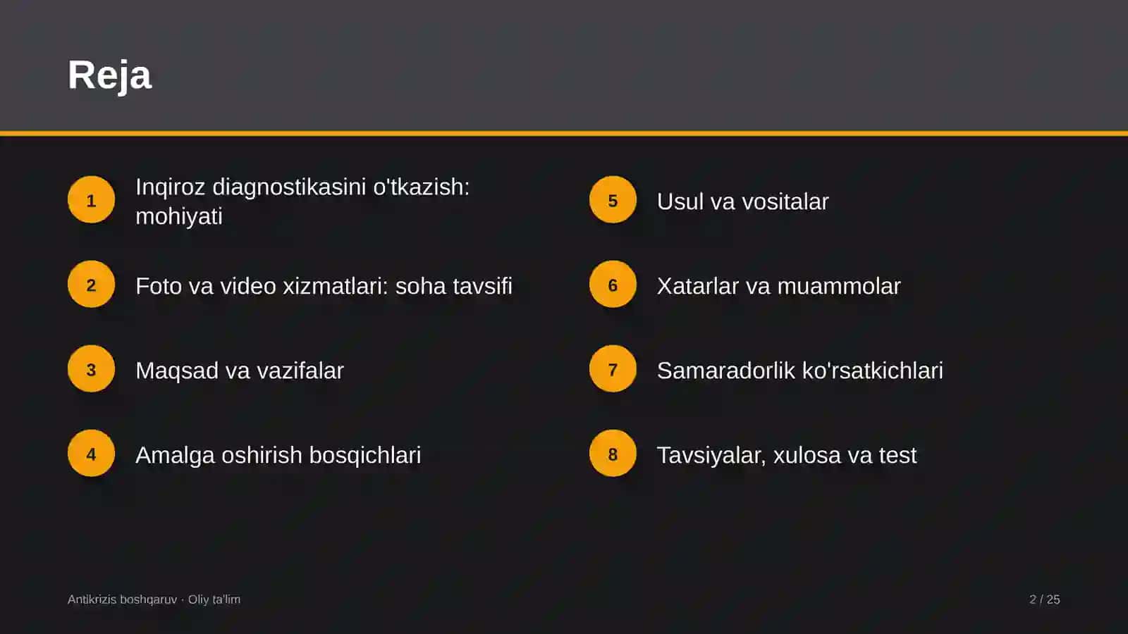 foto va video xizmatlarida inqiroz diagnostikasini o'tkazish 4900 2
