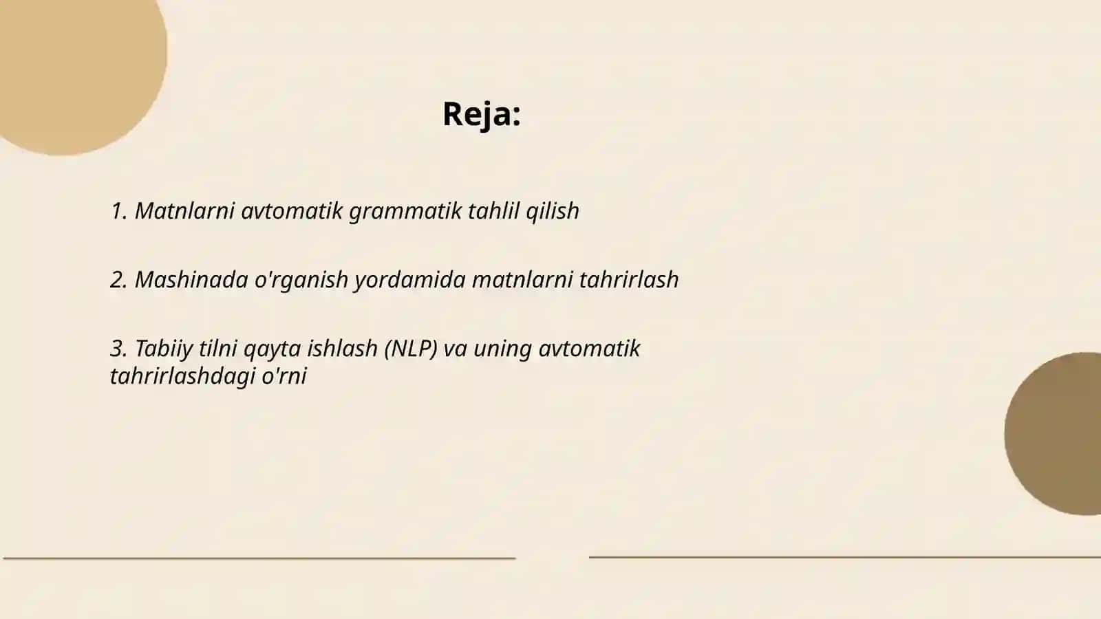 Matnlarni avtomatik tahrirlash 2