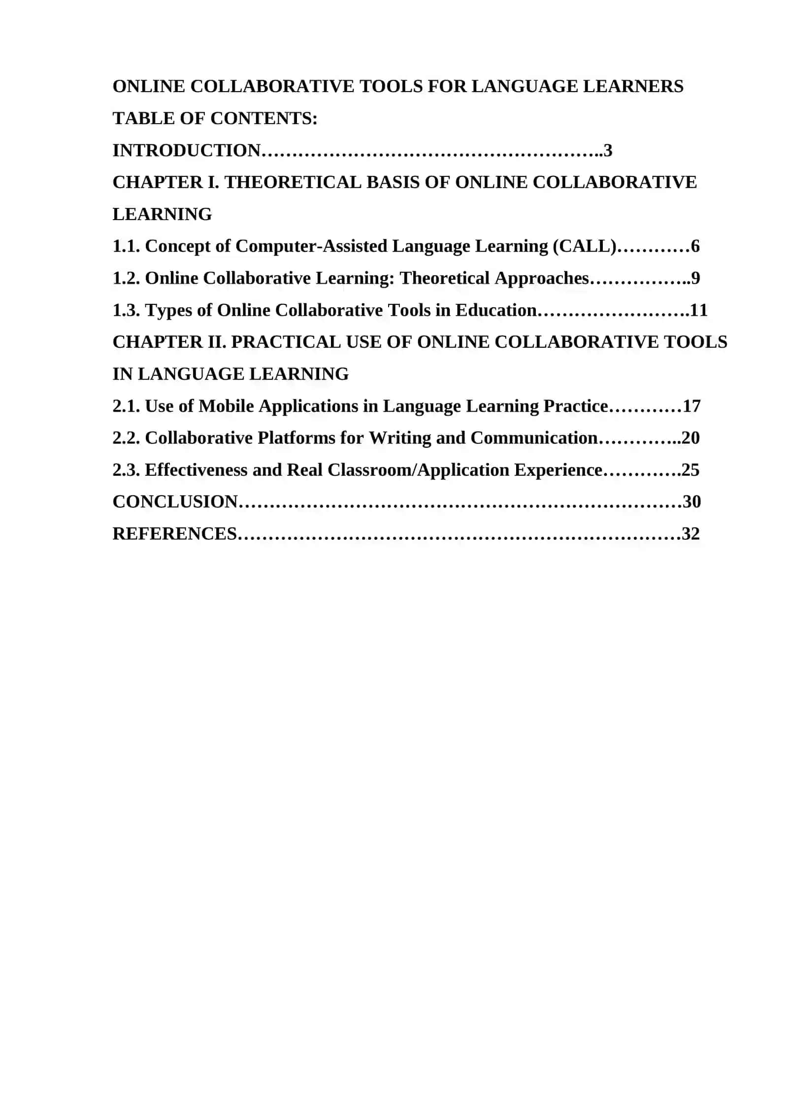 ONLINE COLLABORATIVE TOOLS FOR LANGUAGE LEARNERS 2