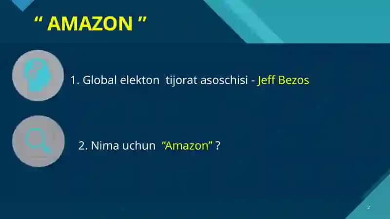 AMAZON HAQIDA slayd 2