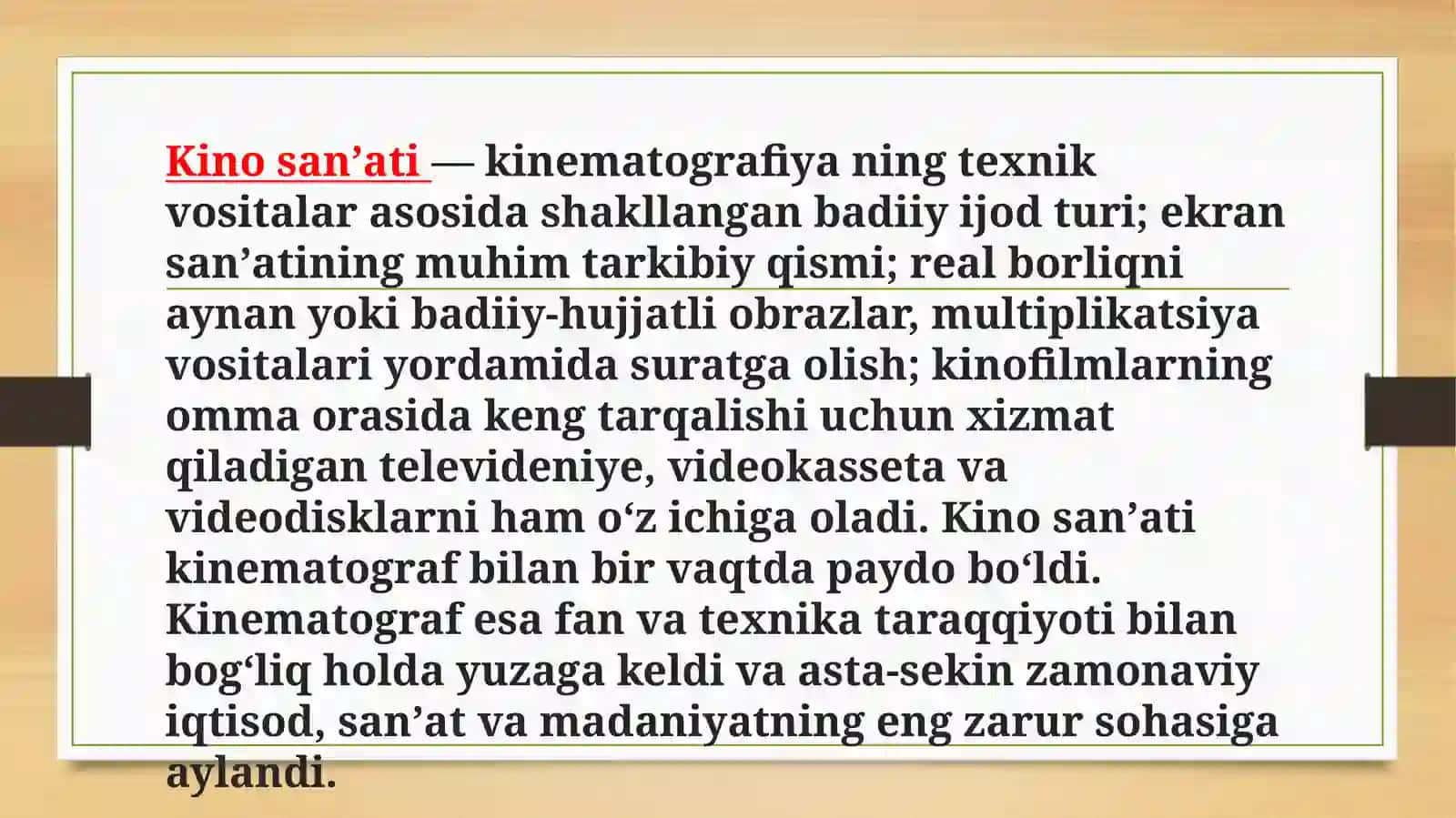 Badiy filmlar va ommaviy madaniyat 2