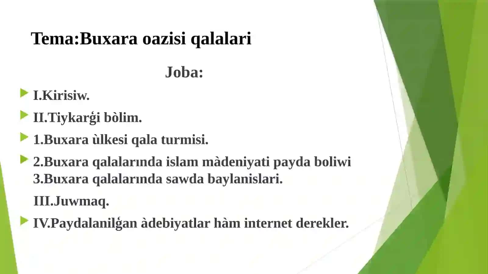 Buxara oazisi qalalari 2