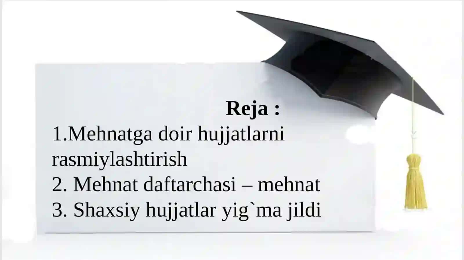 Mehnat Bitimi Shartnomasi 2