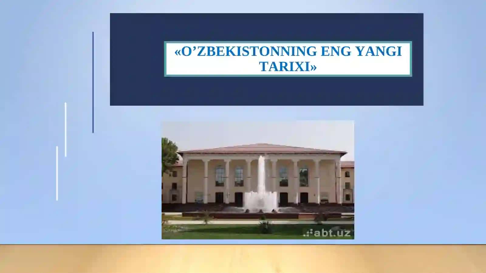 O'zbekistonning eng yangi tarixi 2