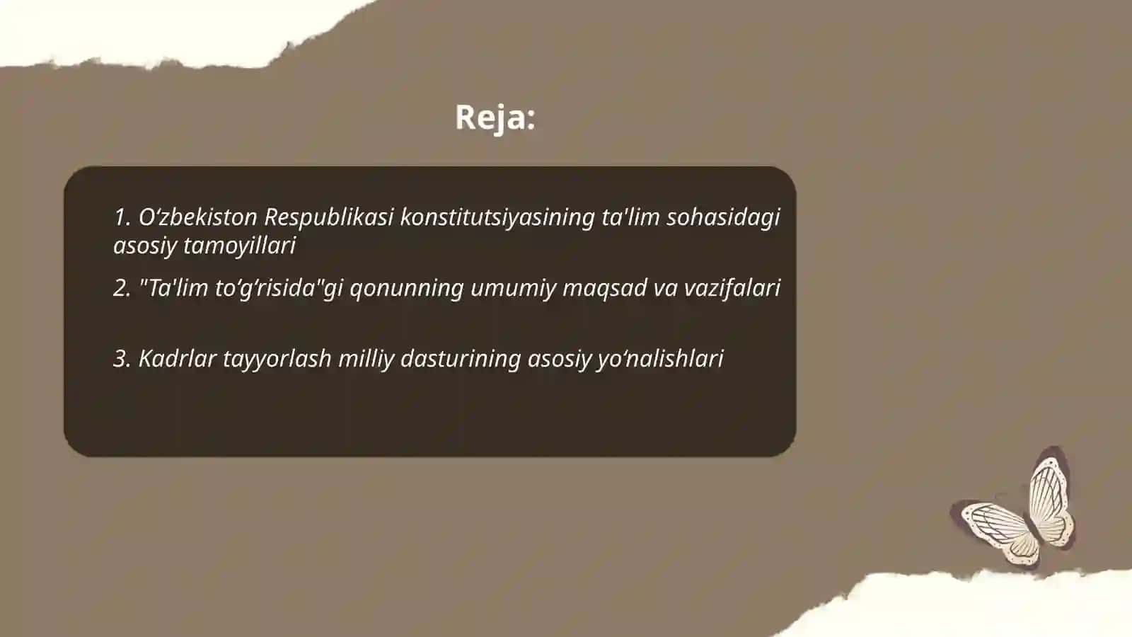Kadrlar tayyorlash milliy dasturi 2