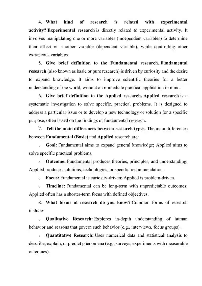 Scientific Research Products 2