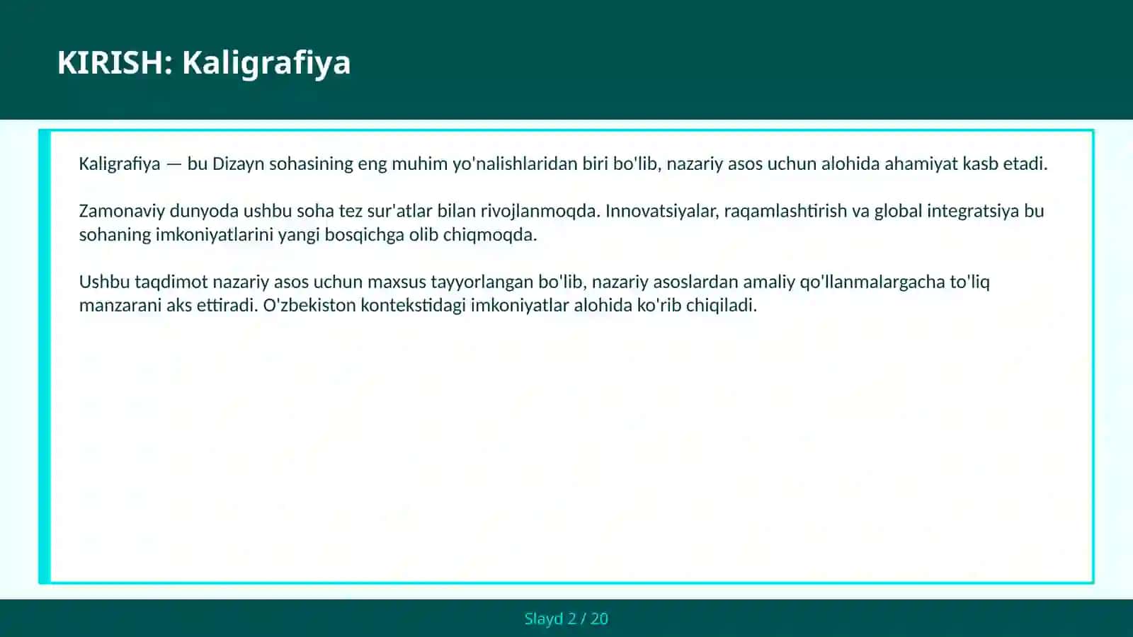 Kaligrafiya 2