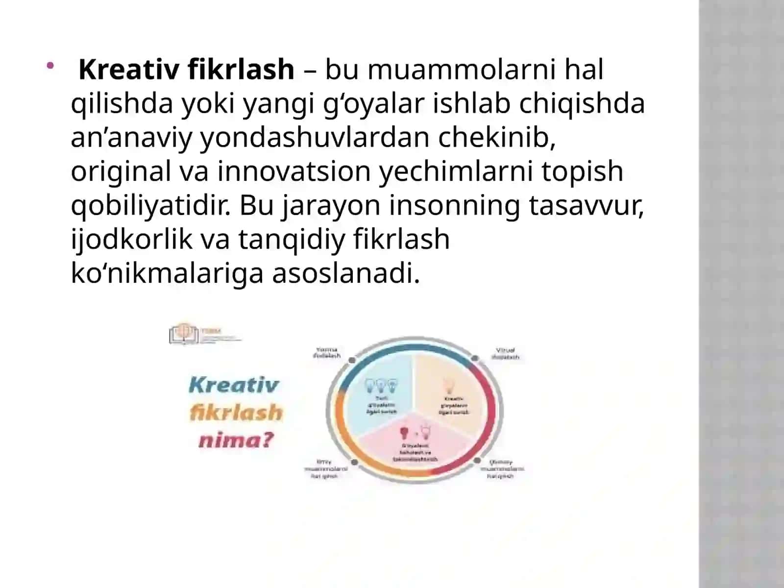 Kreativ fikrlash 2