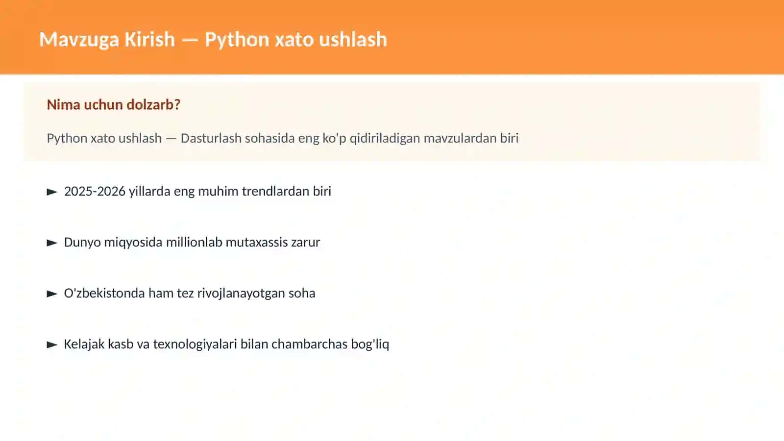 Python xato ushlash 2