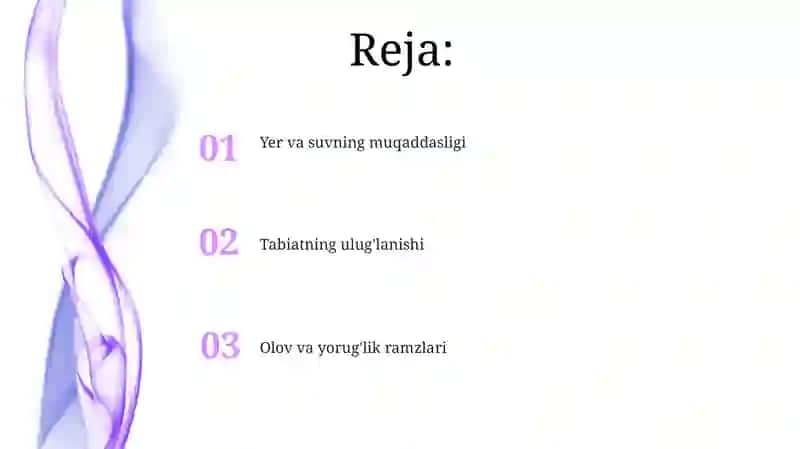 ZARDUSHTIYLIKDA TABIATNING ULUG`LANISHI 2