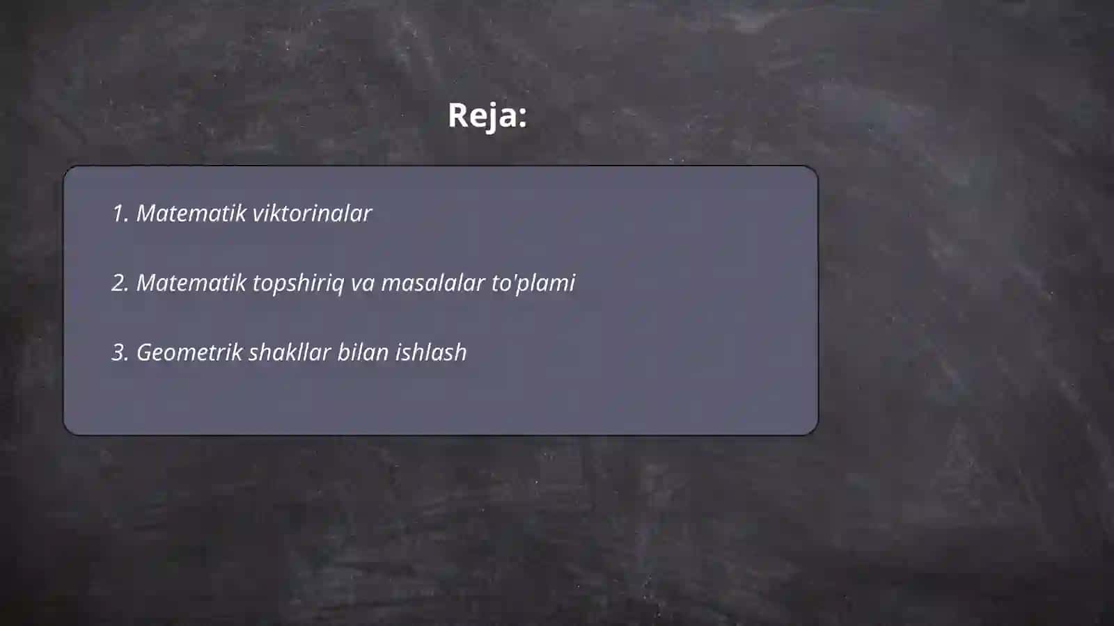 Matematik viktorinalar 2