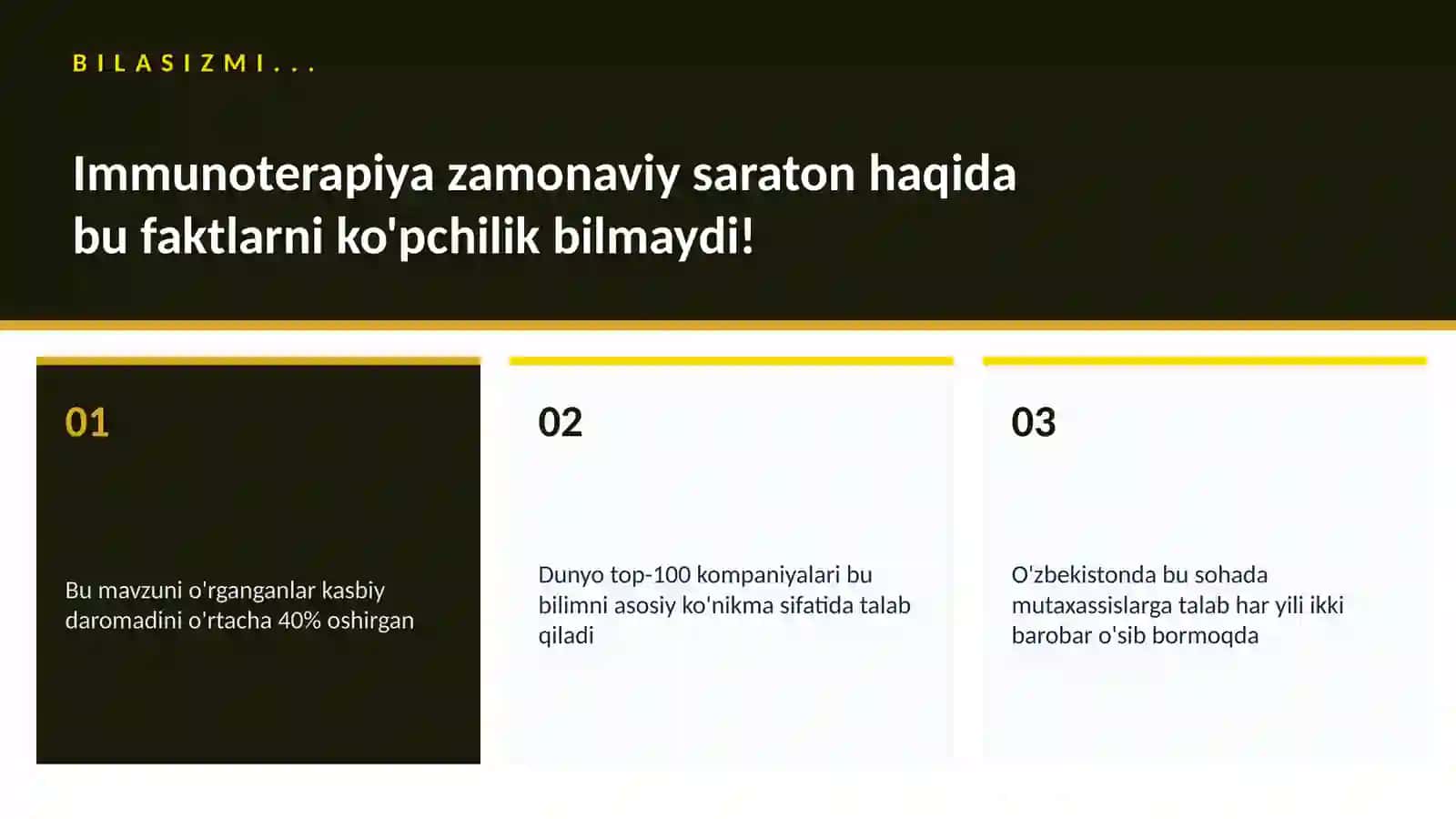 Immunoterapiya zamonaviy saraton 2