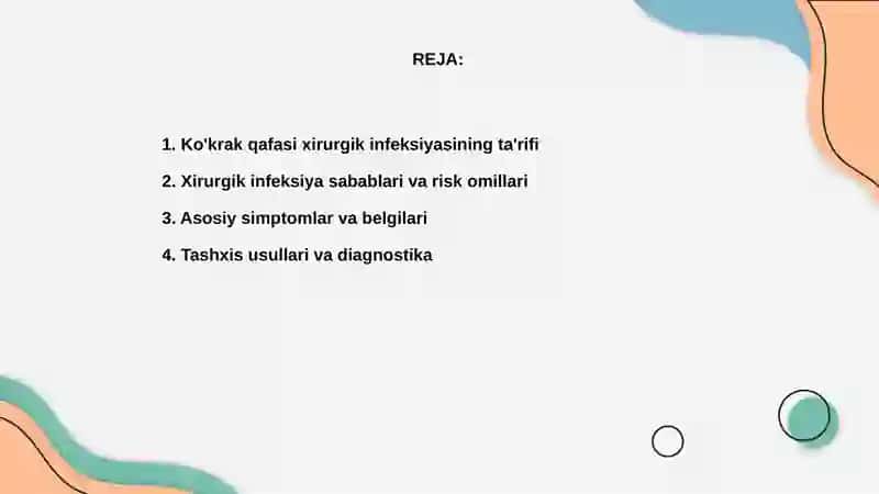 Ko'krak qafasi xirurgik infeksiyasi 2