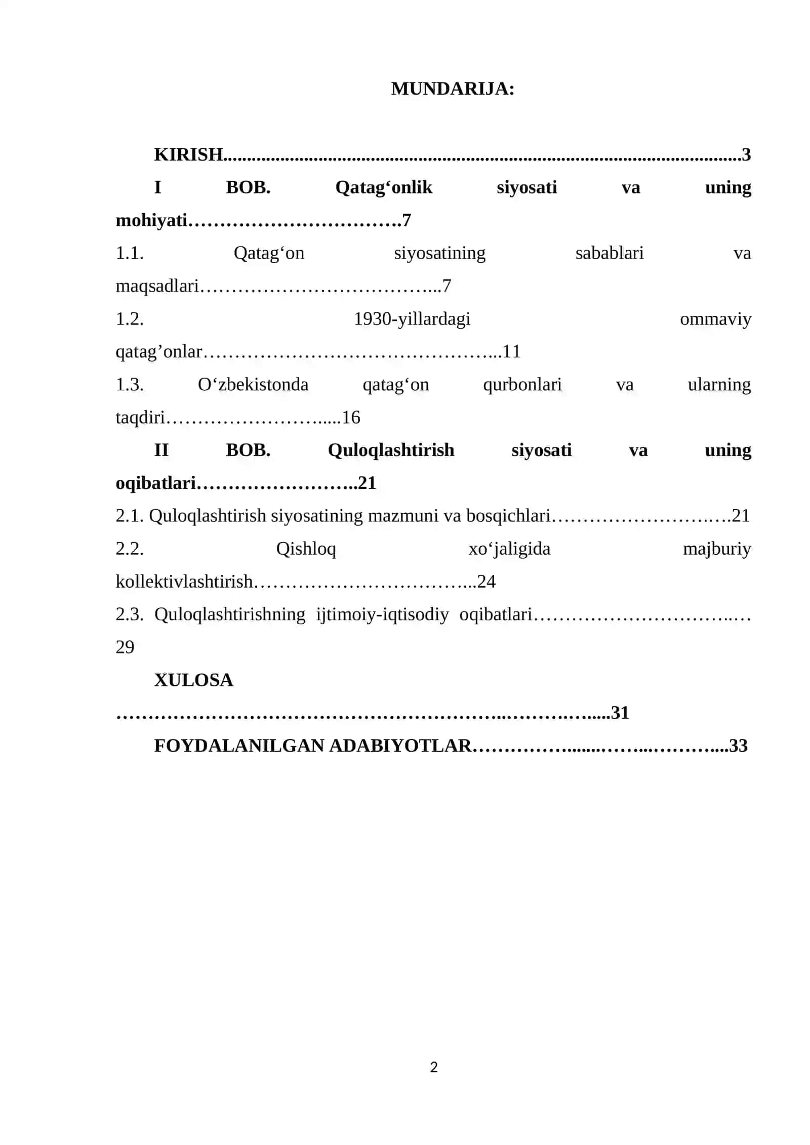 Sovet hokimiyatining qatagonlik va quloqlashtrish siyosati 2