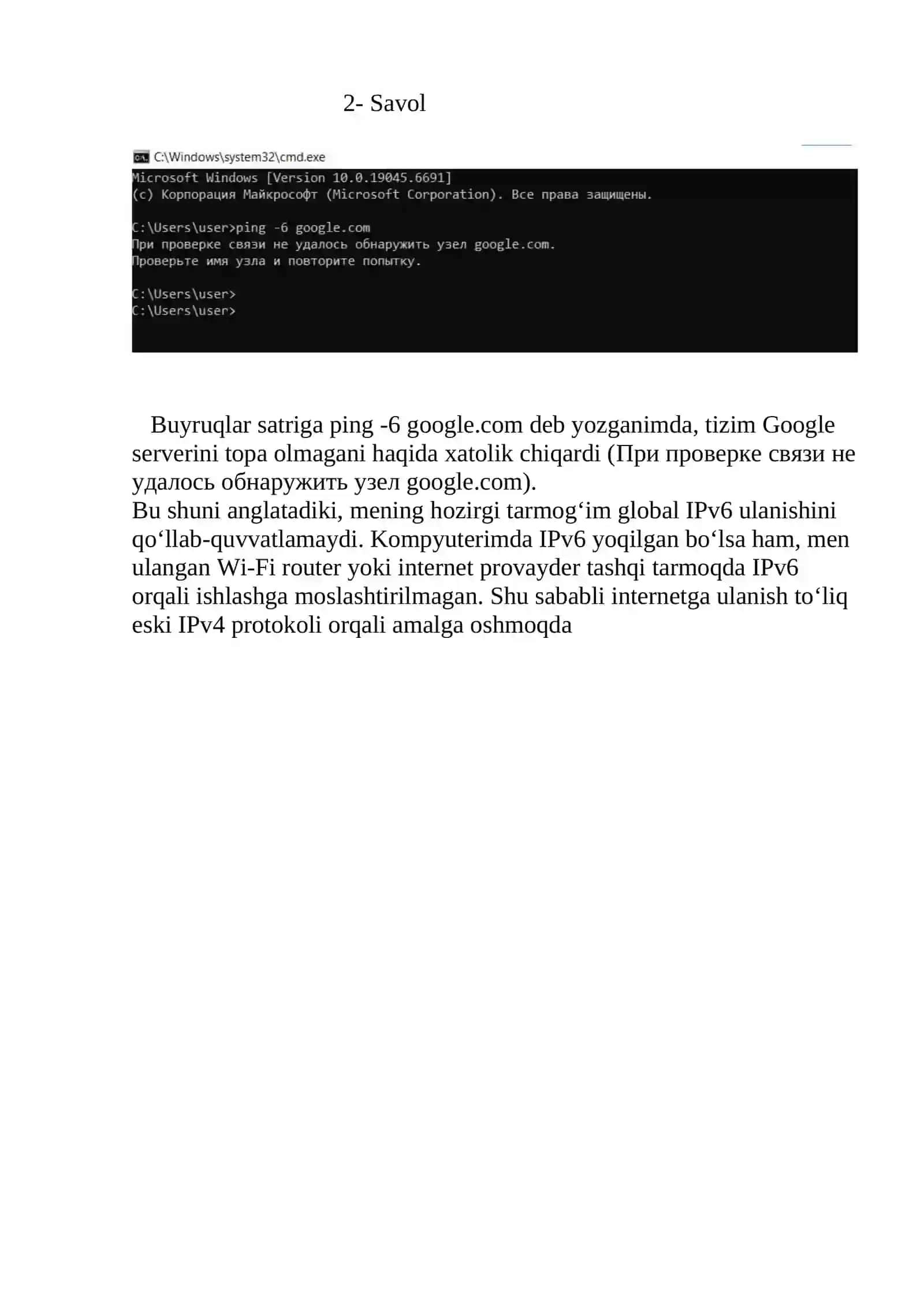 IPv6 protokoli 2