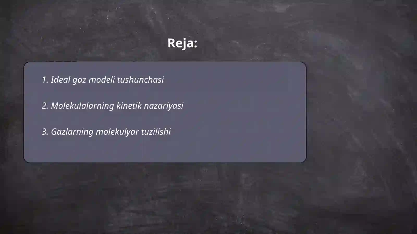 Ideal gaz modeli 2