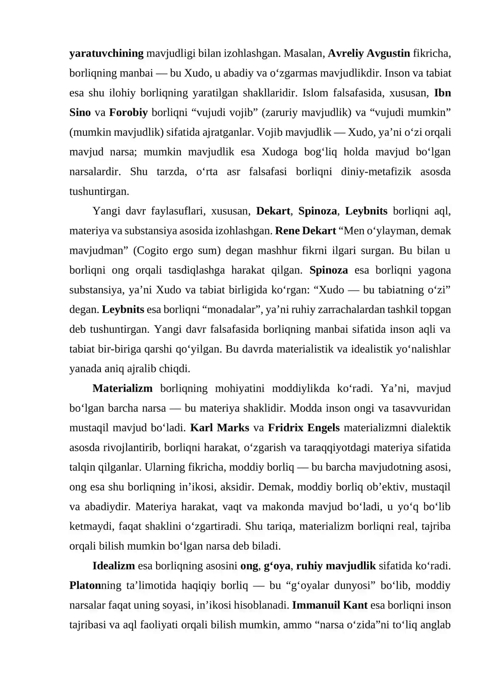 BORLIQ FALSAFASI 2
