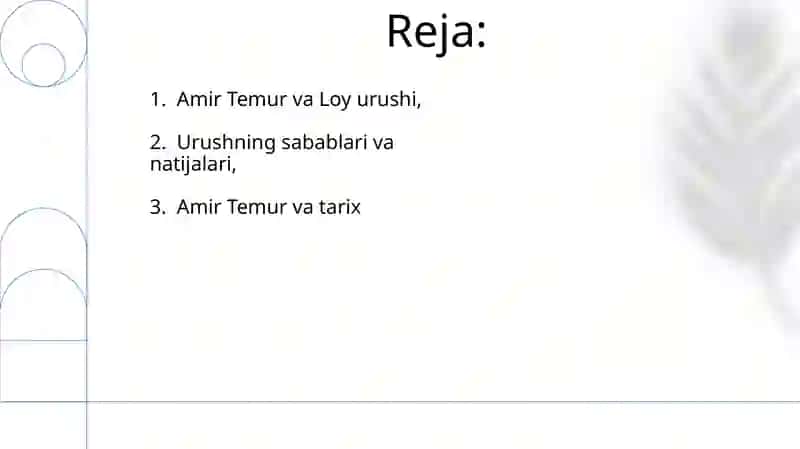 Amir Temur Loy Jangi 2