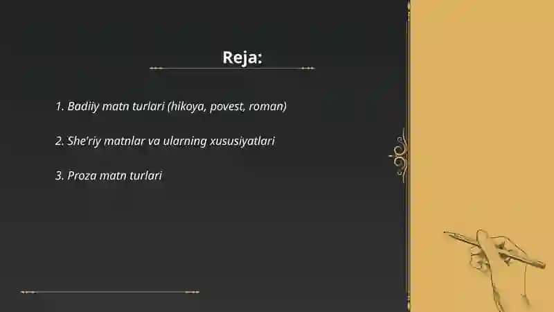 Matn turlari 2