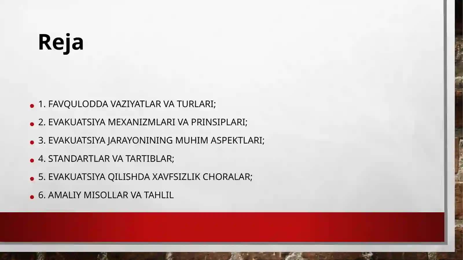 Evakuatsiya Mexanizmlari 2