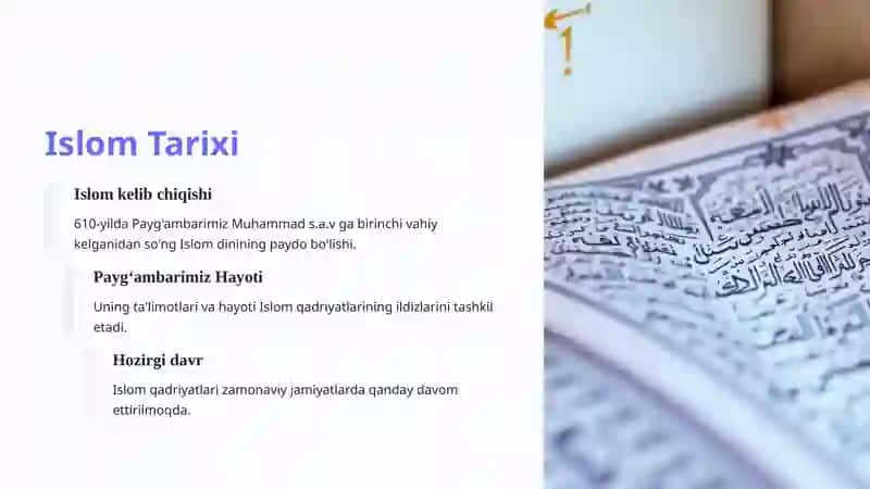 Islom qadriyatlari: Kirish 2
