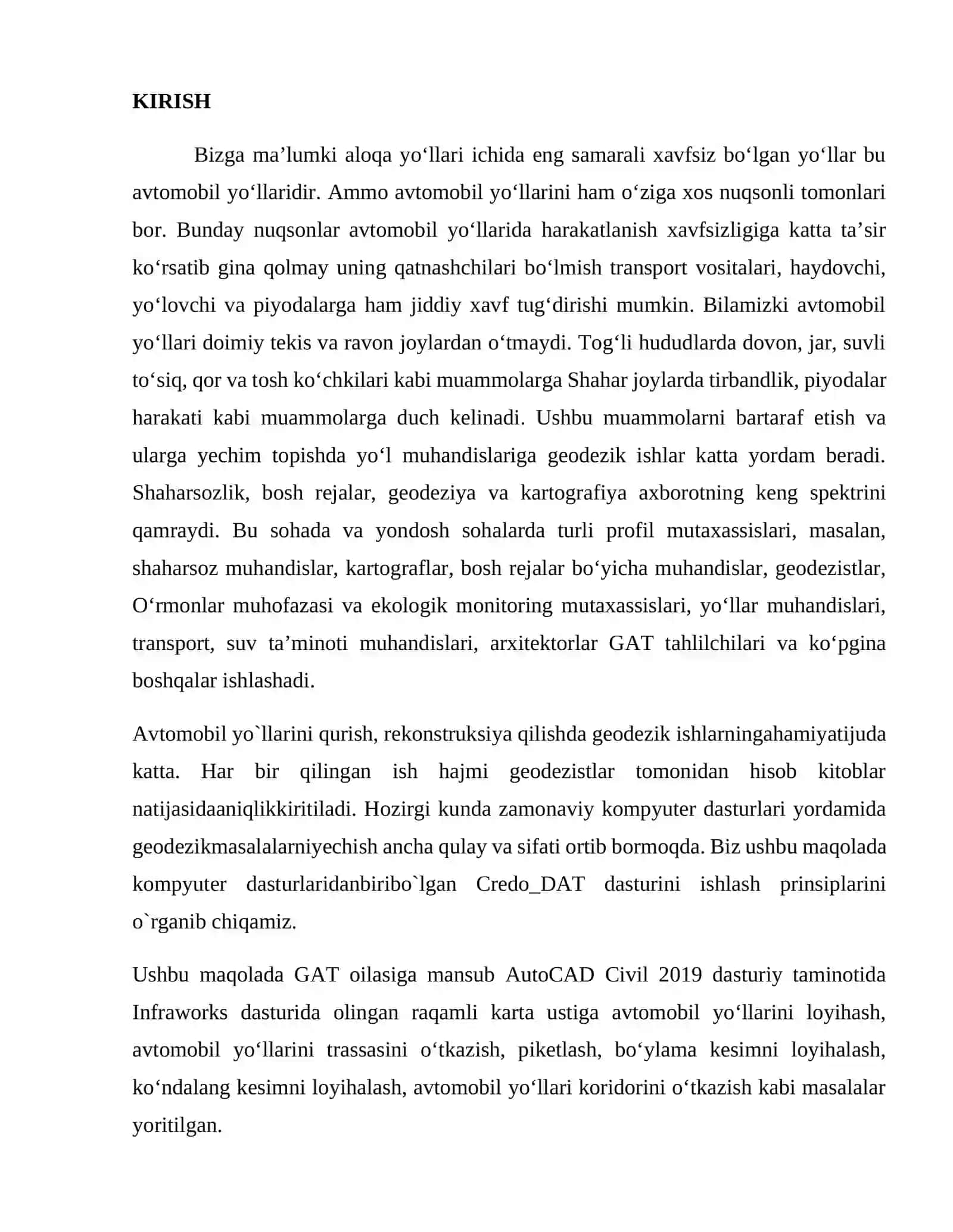 Geodezik ishlar 2