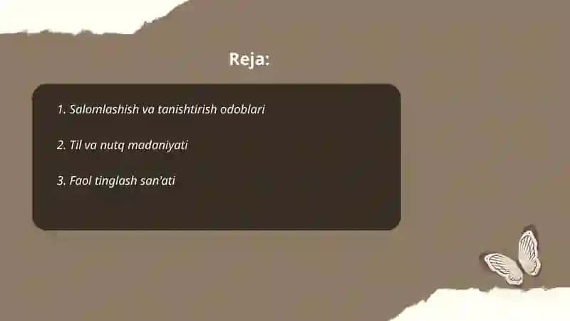 Munosabat etiketi 2
