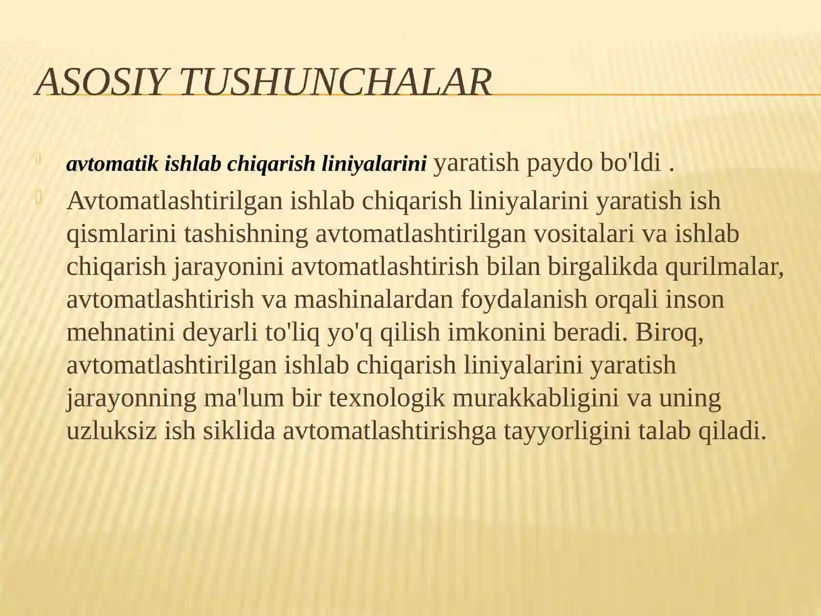 Avtomatik oqim chiziqlar 2