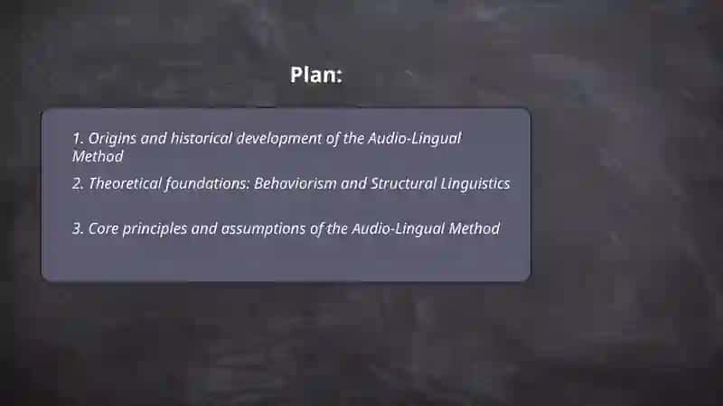 The audio-lingual method 2