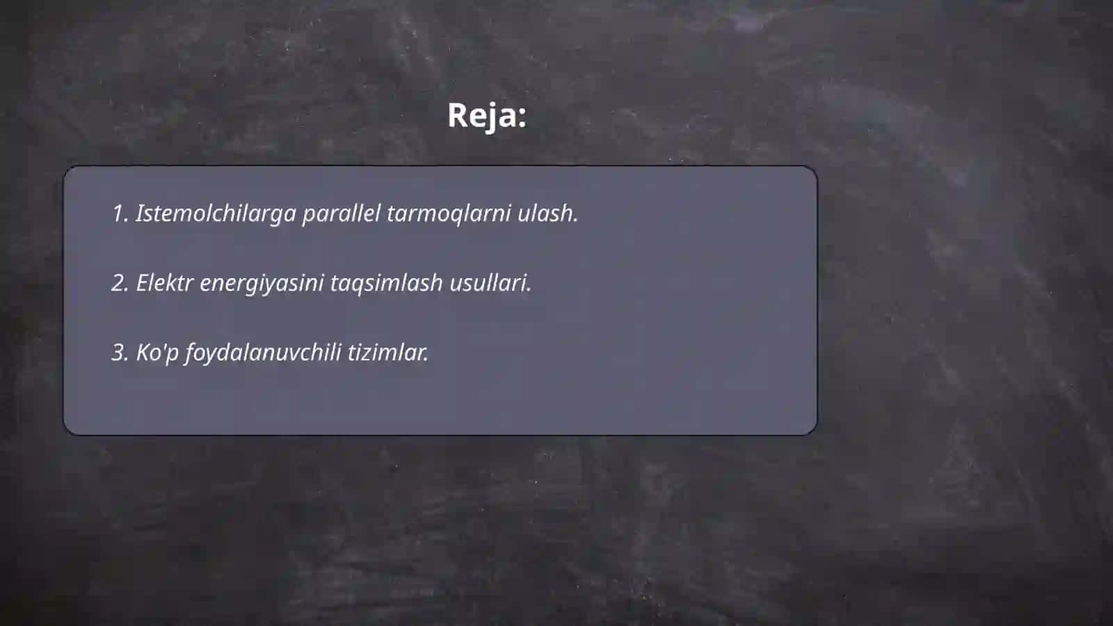 Istemolchilarni parallel ulash 2