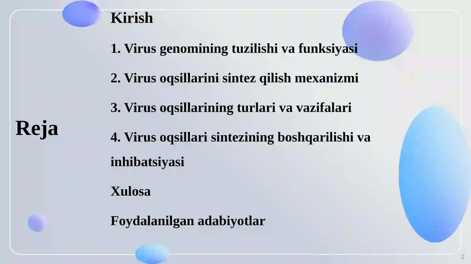 Virus oqsillarini sintezi 2