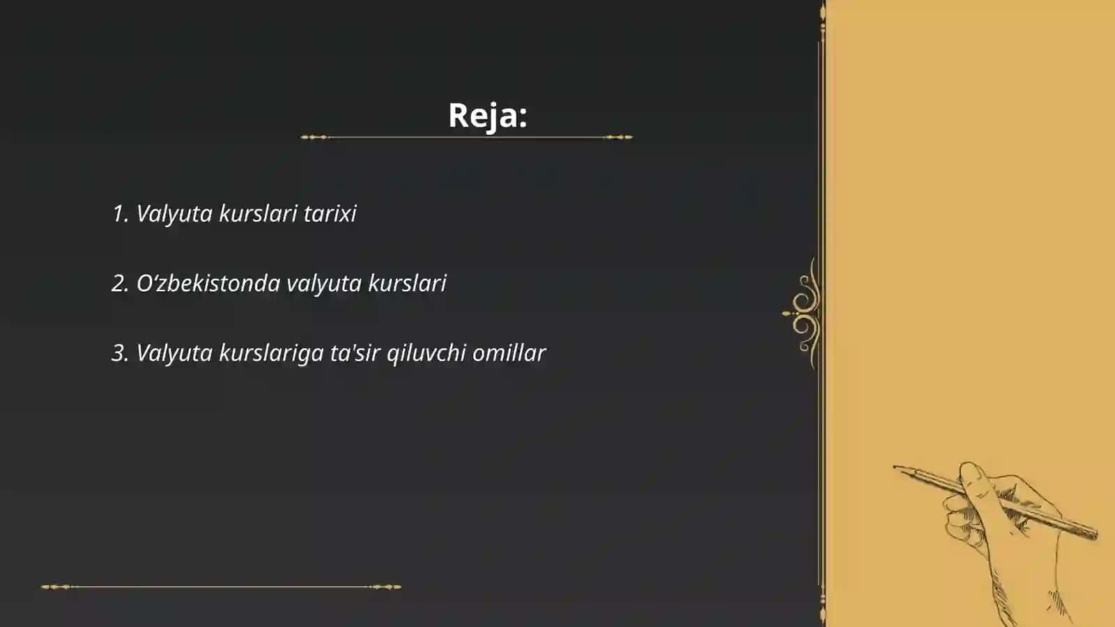 Valyuta kursi 2