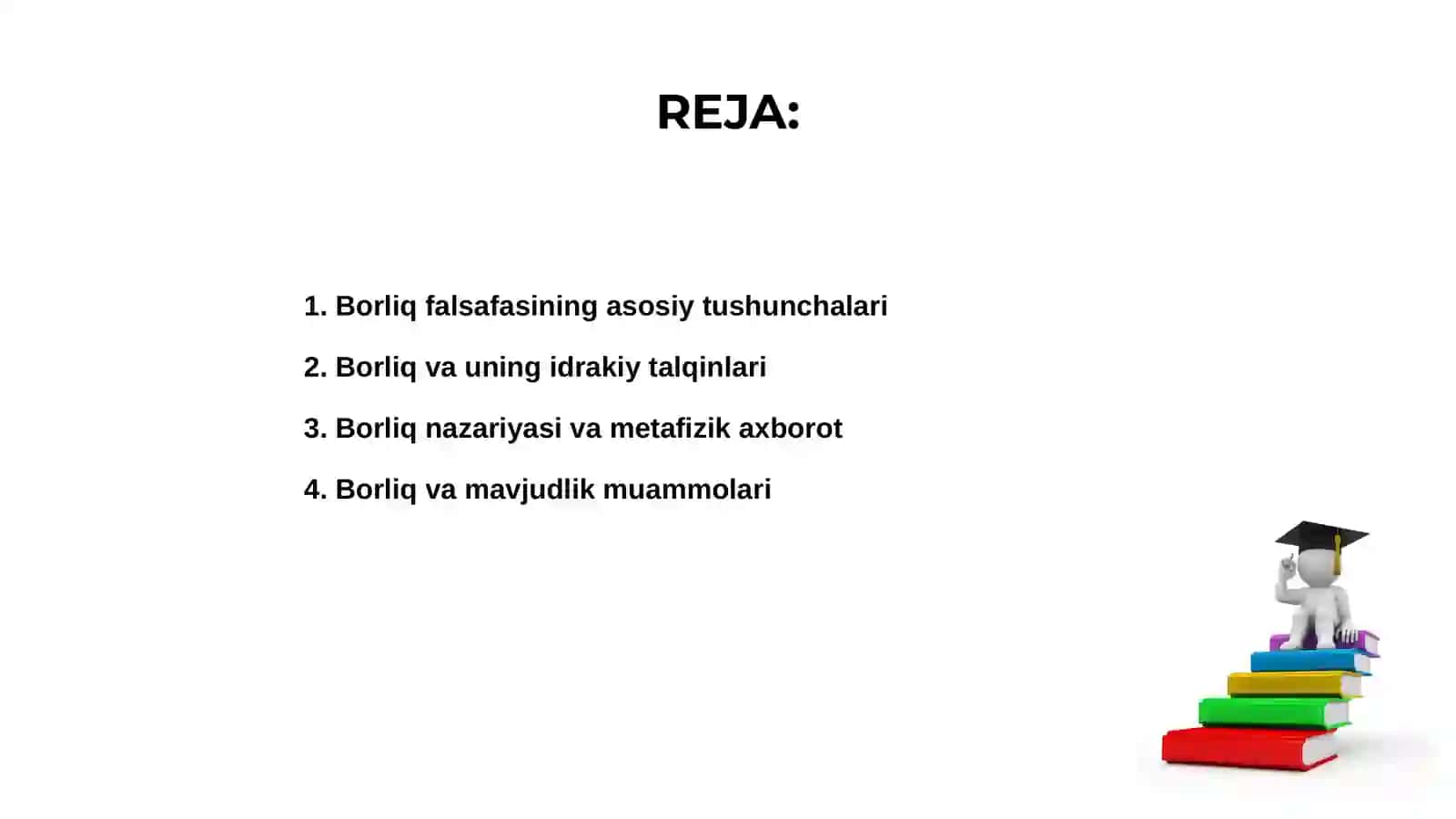 Borliq falsafasi haqida slayd 2