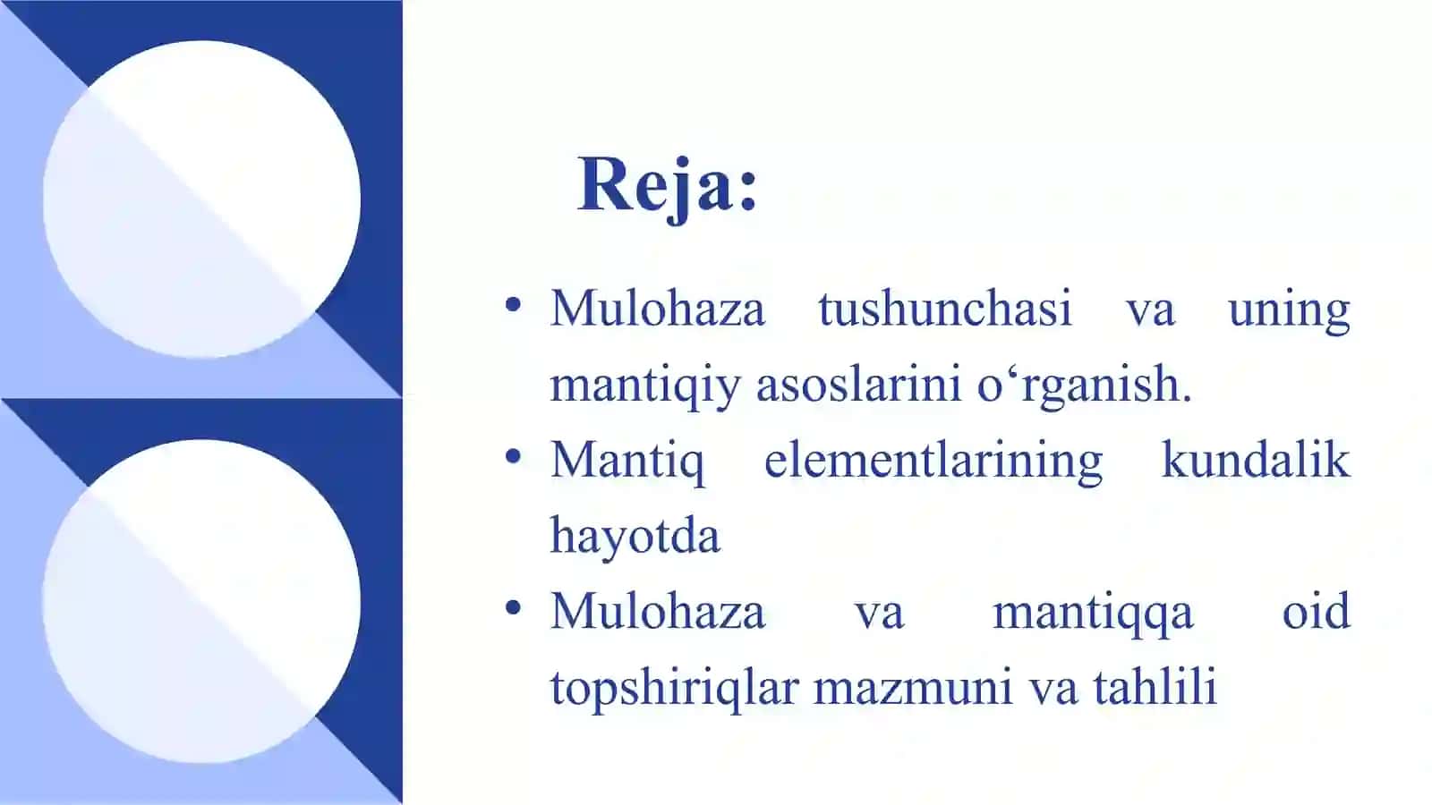 Boshlang’ich sinflarda Mulohaza va mantiq elementlari 2