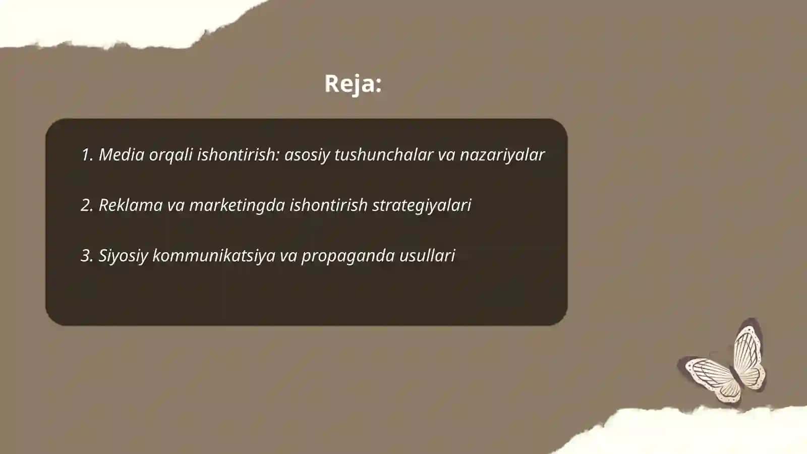 Media orqali ishontirish 2