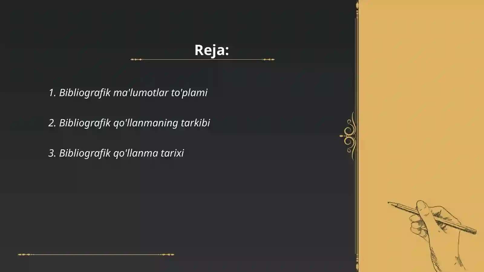 Bibliografik qo'llanma 2