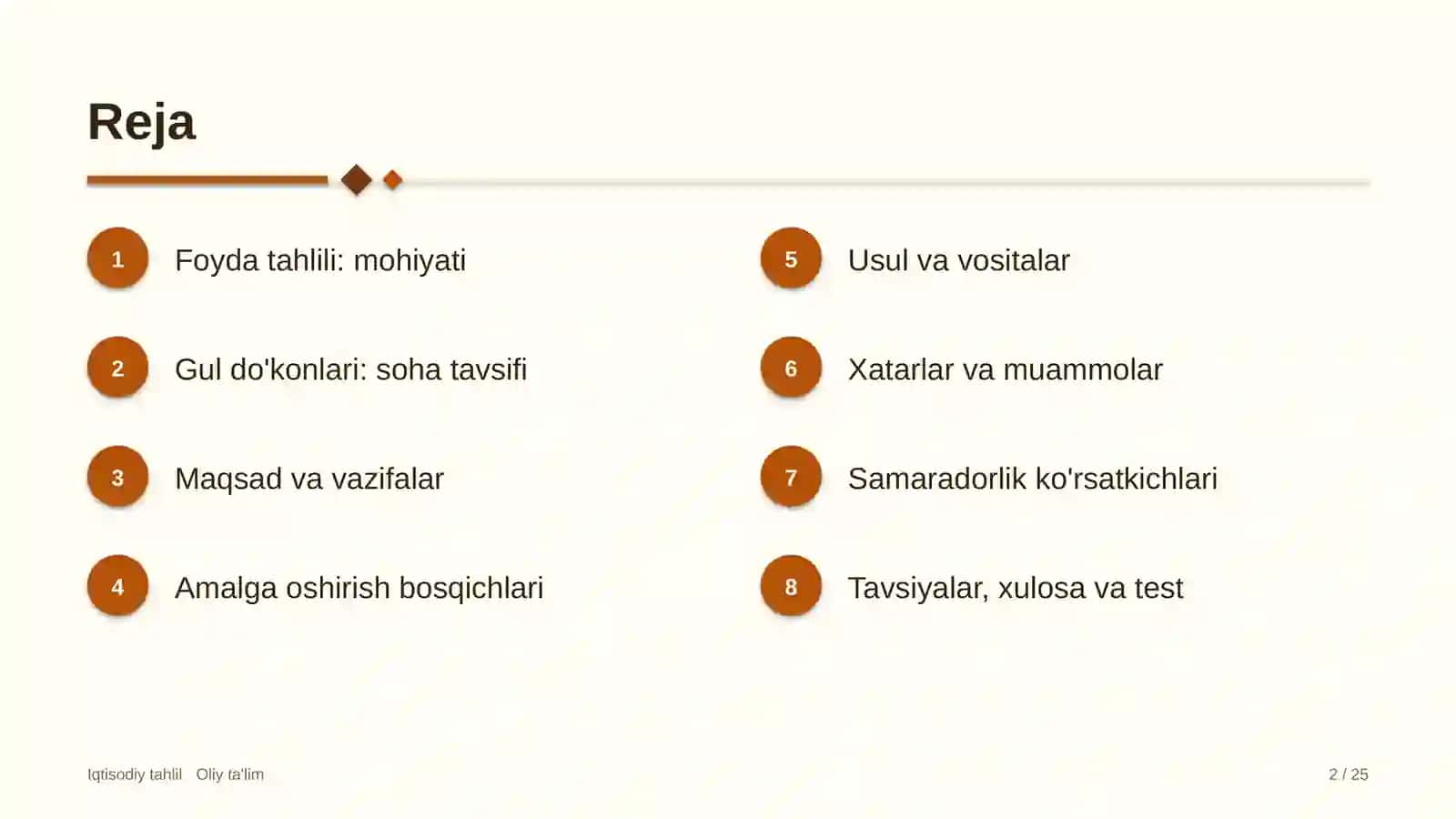 Gul do'konlarida foyda tahlili 2