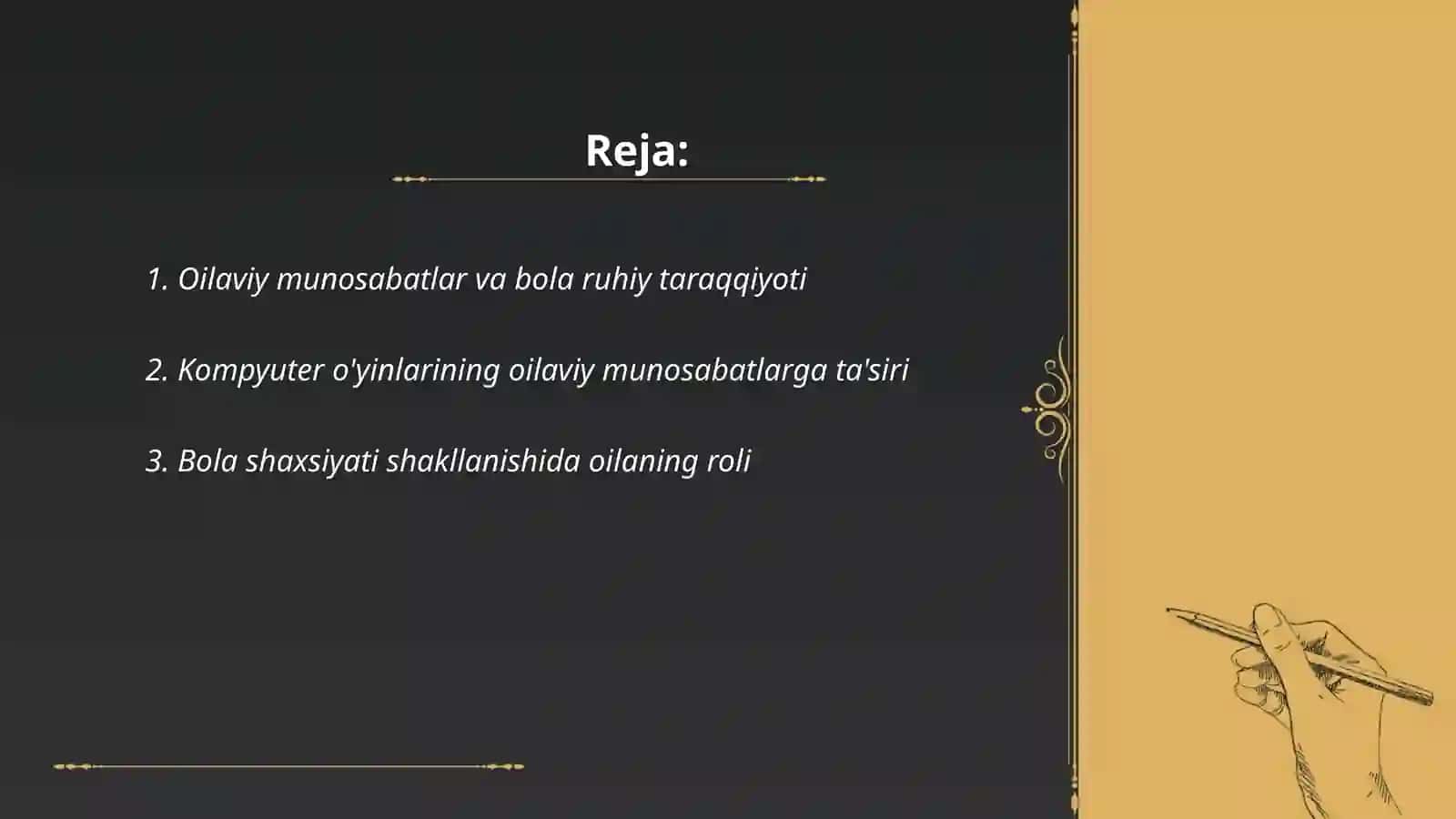 Oilaviy munosabatlarning bola rivojiga tasiri 2