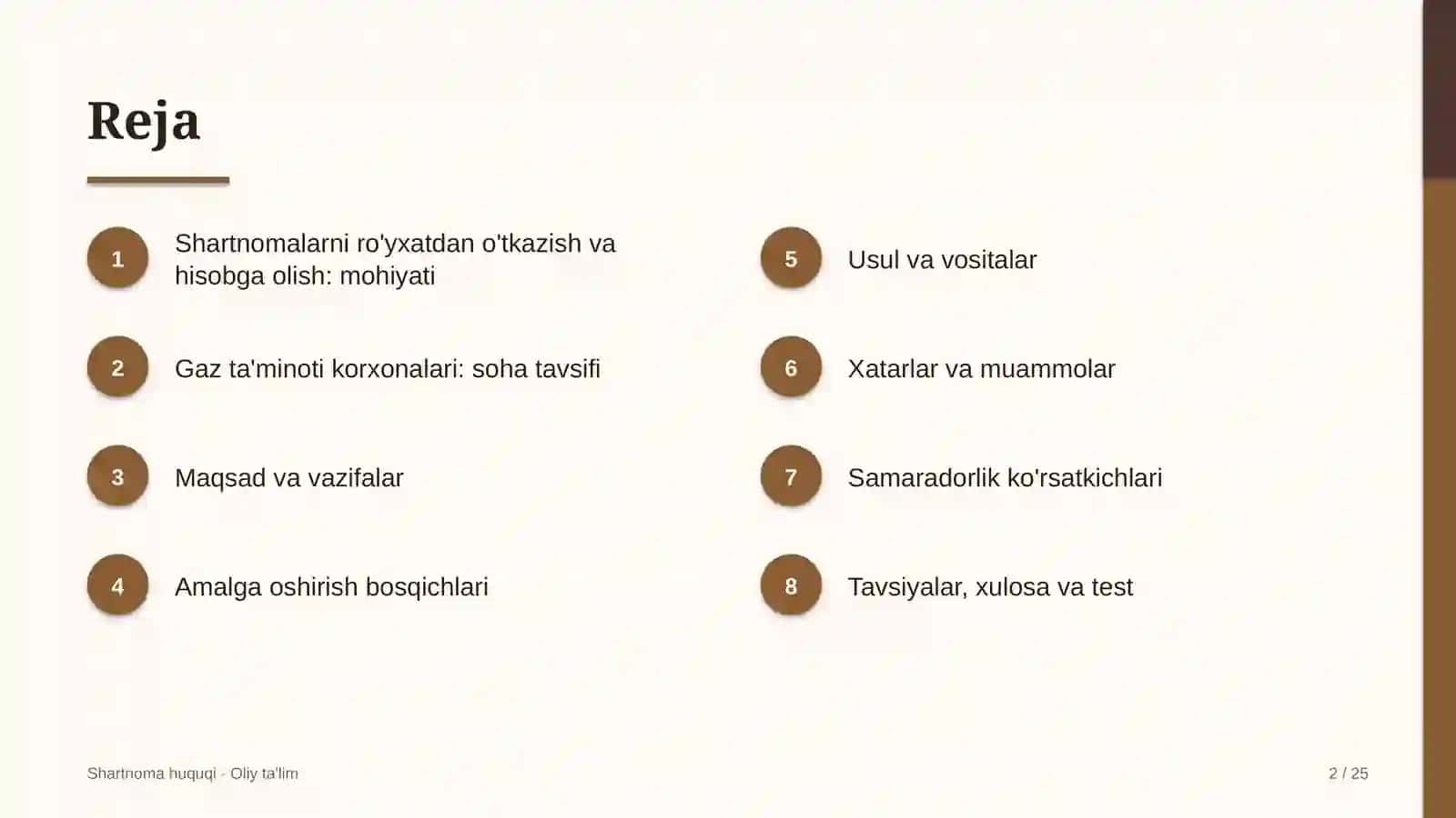 gaz ta'minoti korxonalarida shartnomalarni ro'yxatdan o'tkazish va hisobga olish 3474 2