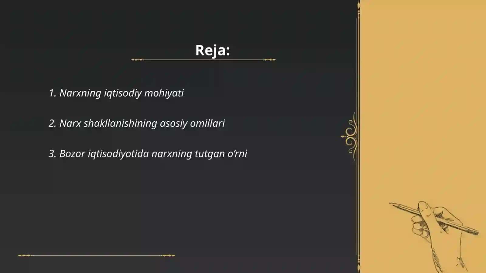 Narxning iqtisodiy mohiyati 2