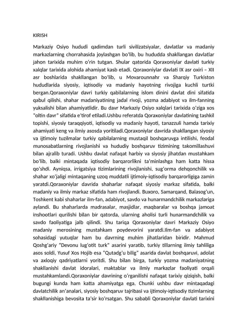 Qoraxoniylar davlatining tashkil topishi va siyosiy taraqqiyoti 2