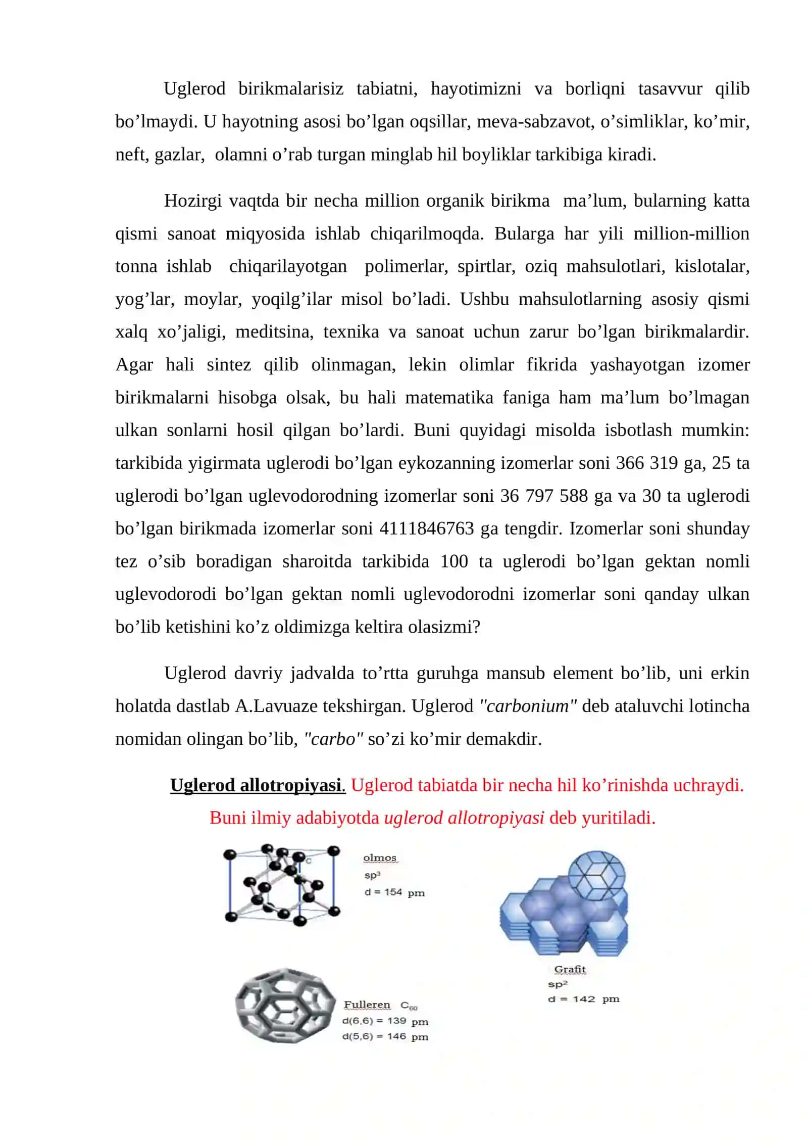 UGLЕRОD KIMYOSI 2