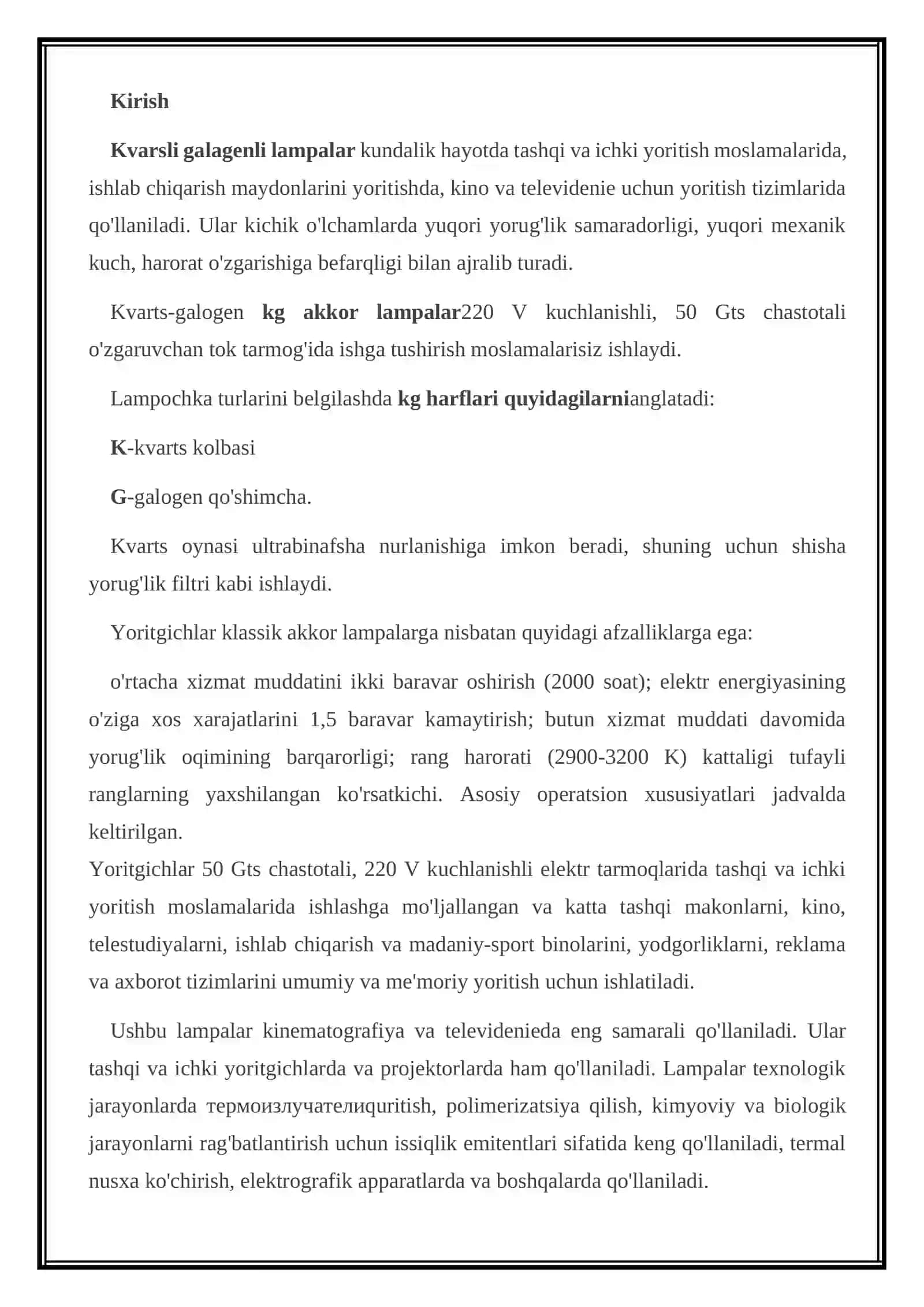 Kvarsli galogenli lampalar 2