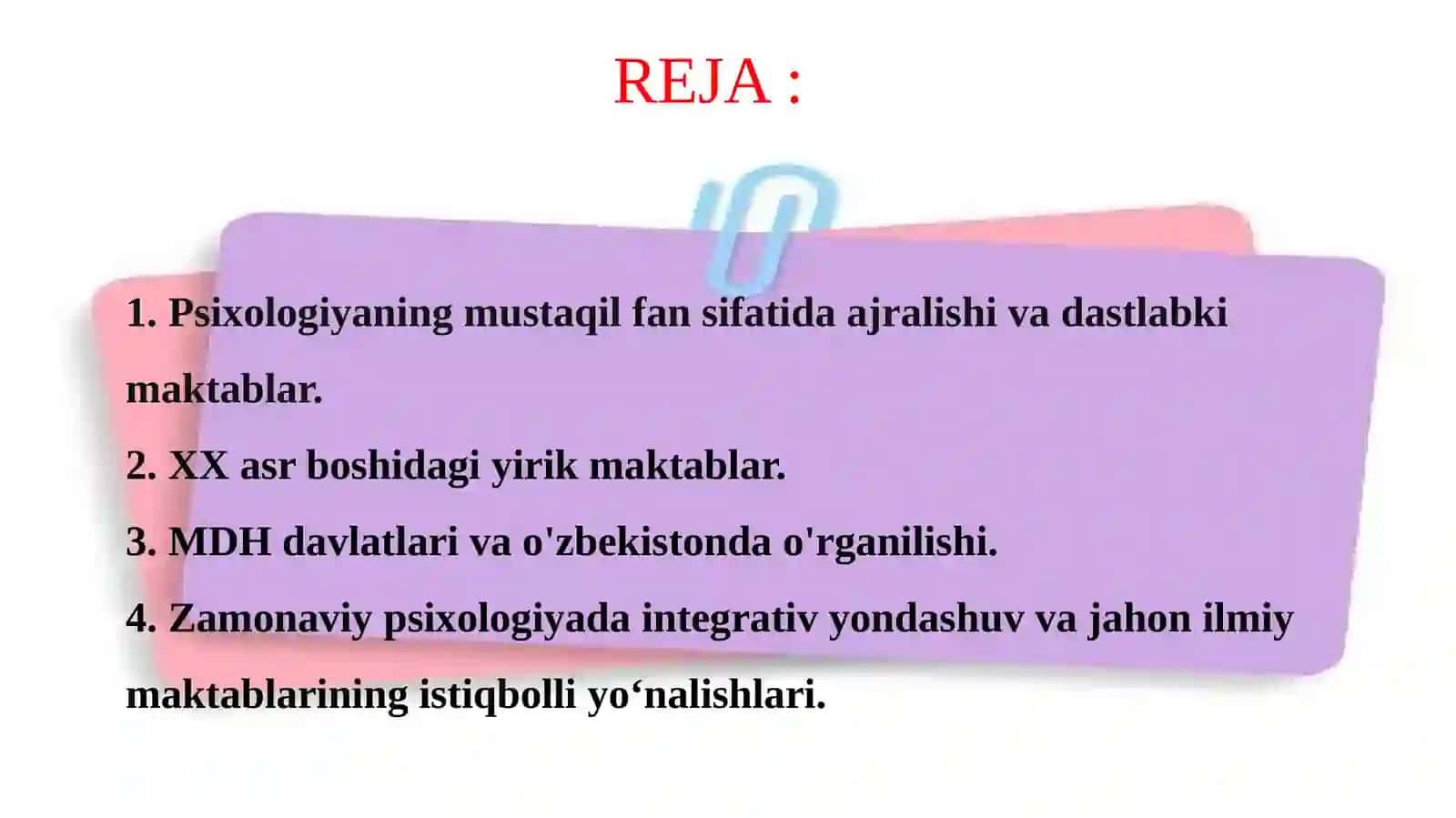 PSIXOLOGIYA SOHASIDAGI MAKTABLAR 2