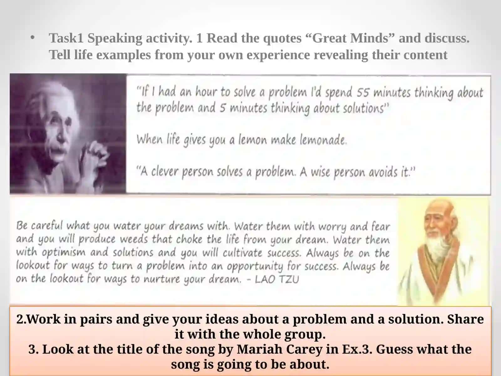 Solutions. Solving problems 2