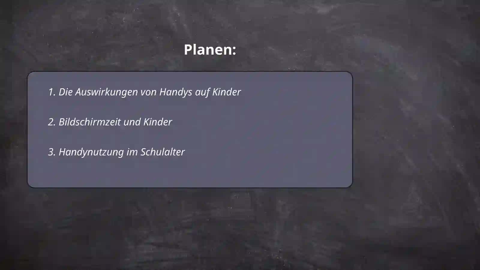 Handys und Kinder 2