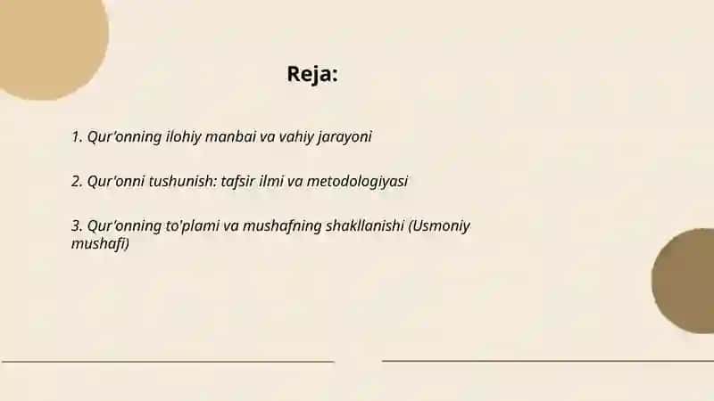 Islom dinining muqaddas manbalari 2