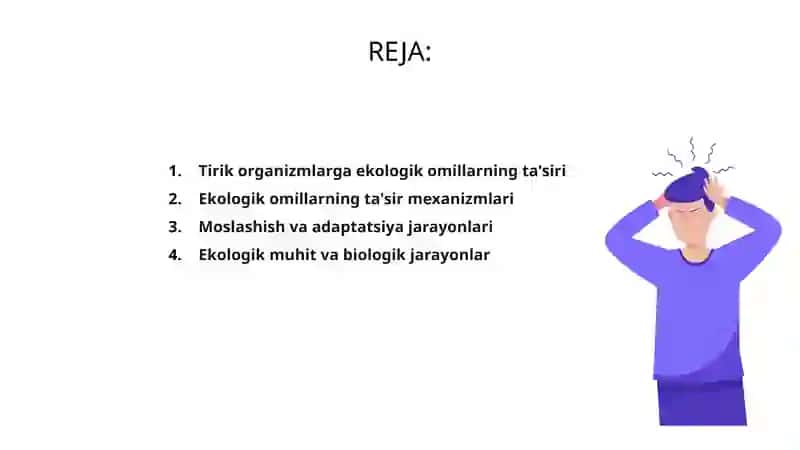Turli ekologik omillarning tirik organizmlarga ta’sir etish mexanizmlari 2
