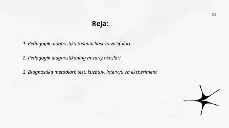 Pedagogik diagnostika 2